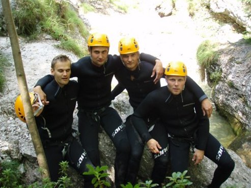 canyoning ve slovinsku