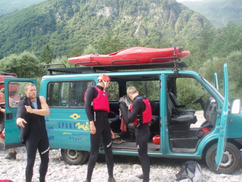 CO Spartak Hluk - Expedice Šafipura 2007 - Příprava na hydrospeed.